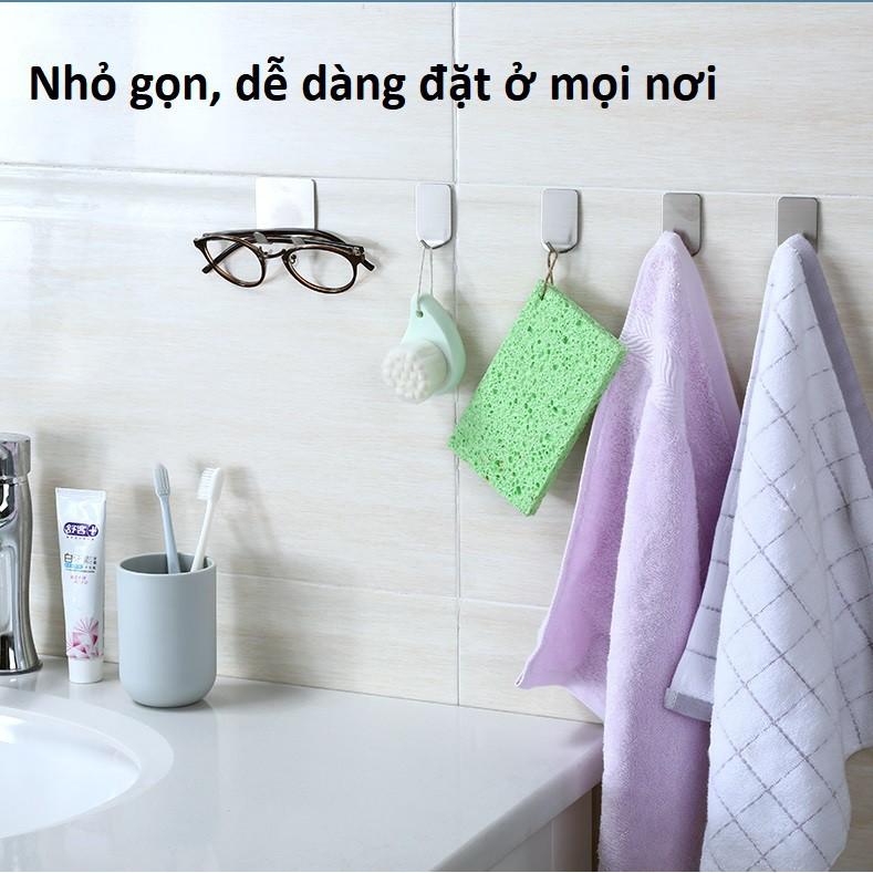 Móc Dán Tường Chịu Lực, Móc Inox Siêu Dính Tiện Dụng Nhỏ Gọn, Móc Treo Đồ Dùng Gia Đình Khu Bếp, Nhà Tắm. TakyHome 2001