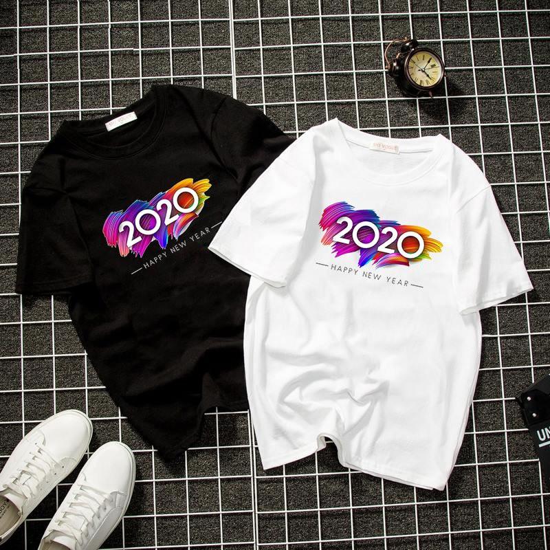 Áo thun unisex form rộng năm mới 2020 vải dày mịn đẹp 2019T1952
