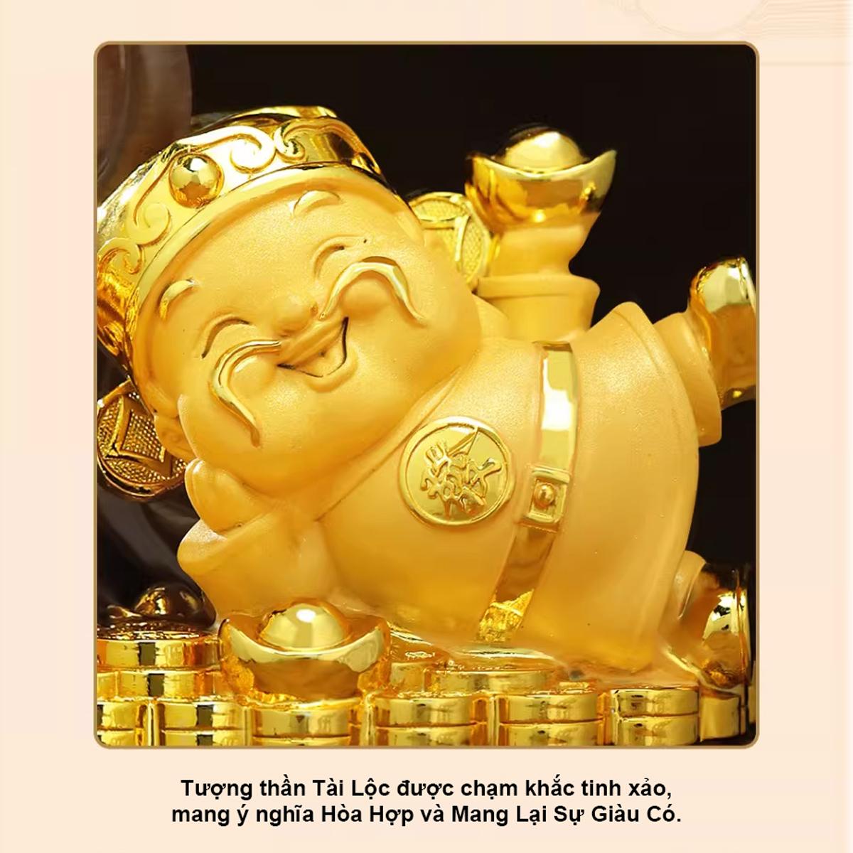 Cây Tiền Thần Tài Phát Tài - Trang Trí Tết - 23 x 17 x 10 cm - TSMC-26