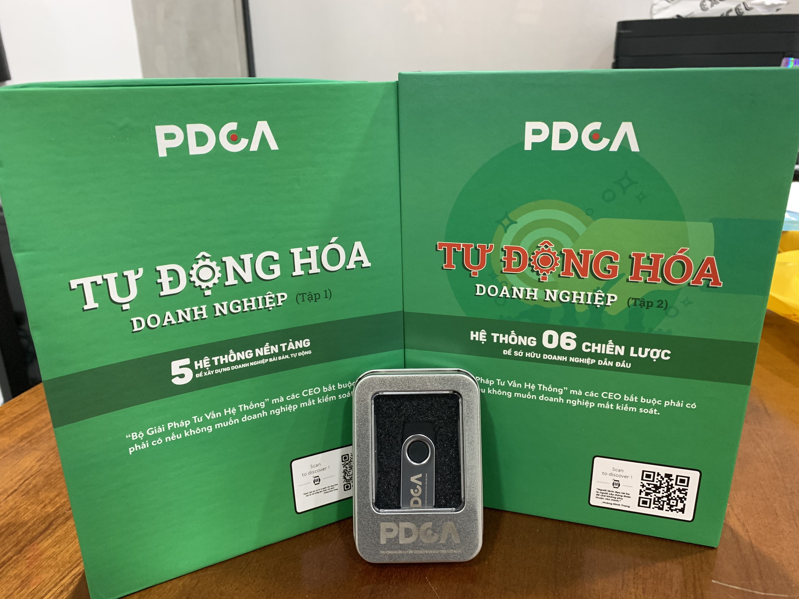 Combo sách Tự động hóa doanh nghiệp tập 1 + tập 2 + Audio sách nói về quản trị