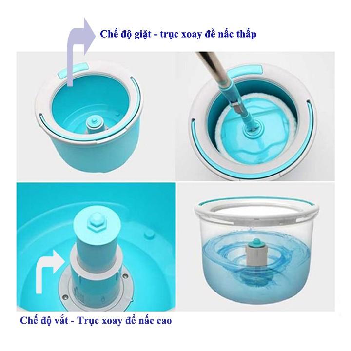 Bộ Cây Lau Nhà Mini Lock&amp;Lock Conner Spin Mop ETM494