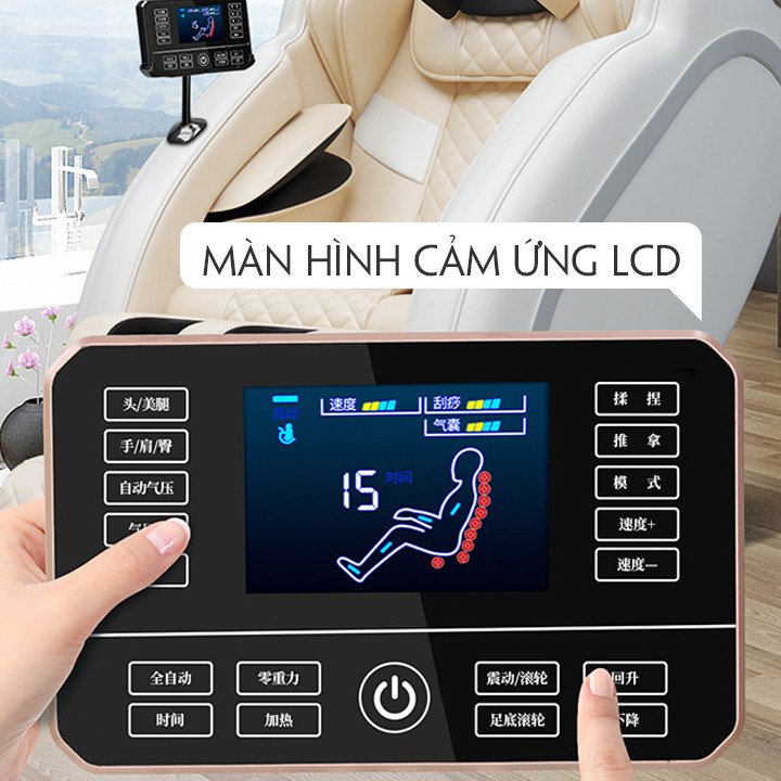 Ghế Matxa Toàn Thân Có Màn Hình Cảm Ứng Cao Cấp Đa Năng, Máy Massage Toàn Thân Đa Năng, Máy Matxa Toàn Thân Công Nghệ Mới