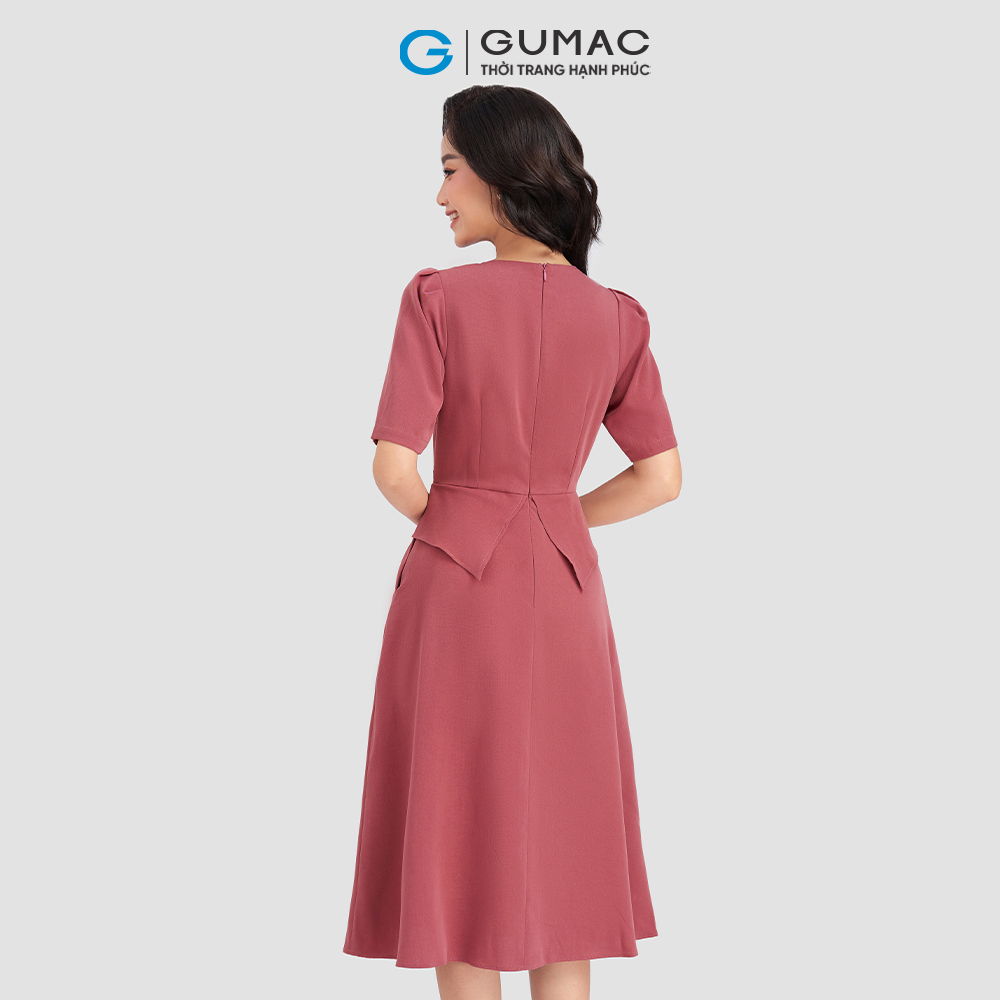 Đầm Peplum phối belt GUMAC DD03028