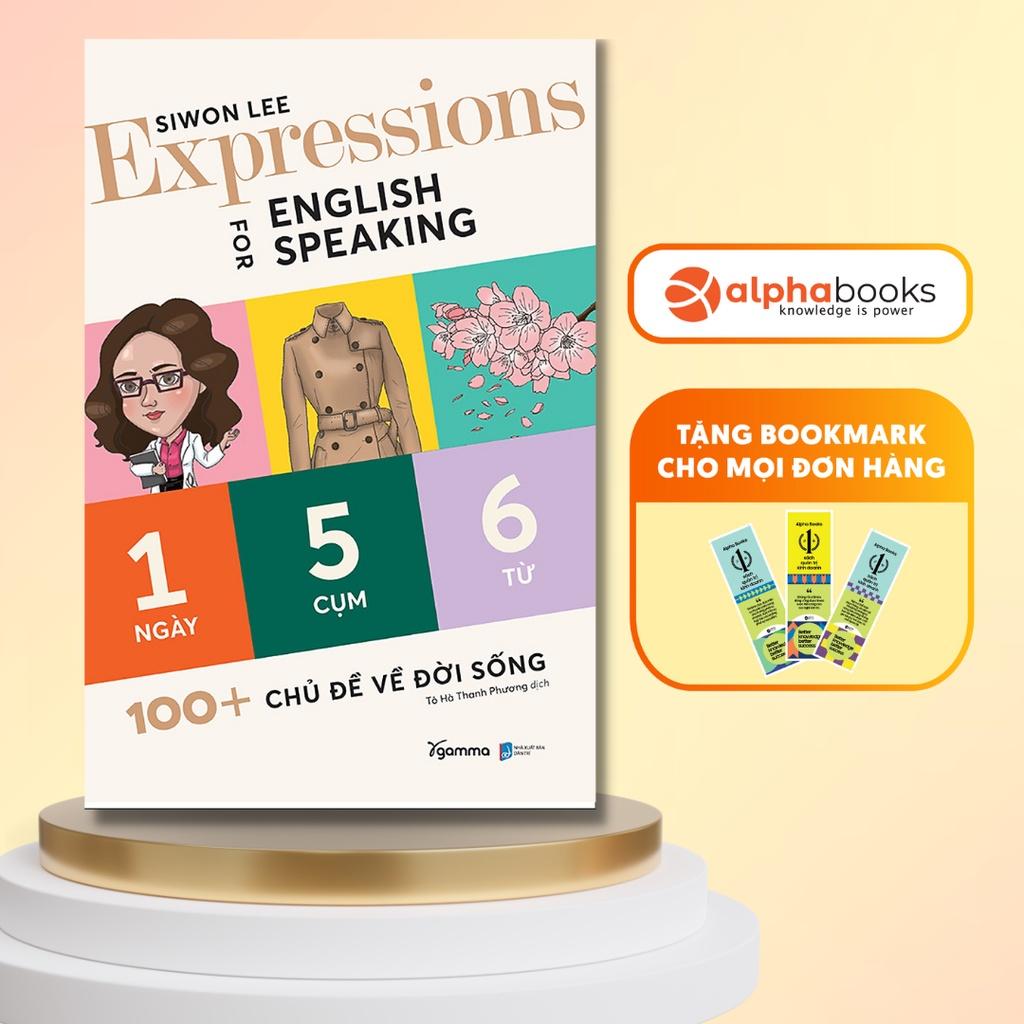 Sách Expressions For English Speaking - 1 Ngày 5 Cụm 6 Từ - Alphabooks - BẢN QUYỀN