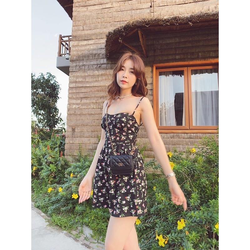Jum short hoa đen