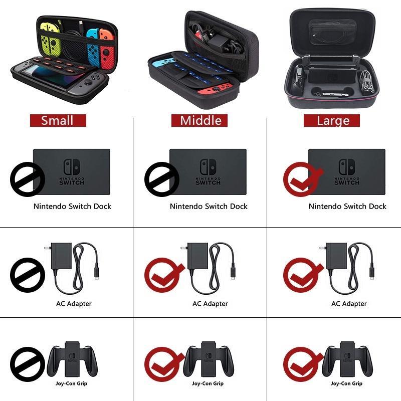Túi Đựng Máy Chơi Game Nintendo Switch N-Switch Bằng Da PU Chống Sốc Chống Thấm Nước
