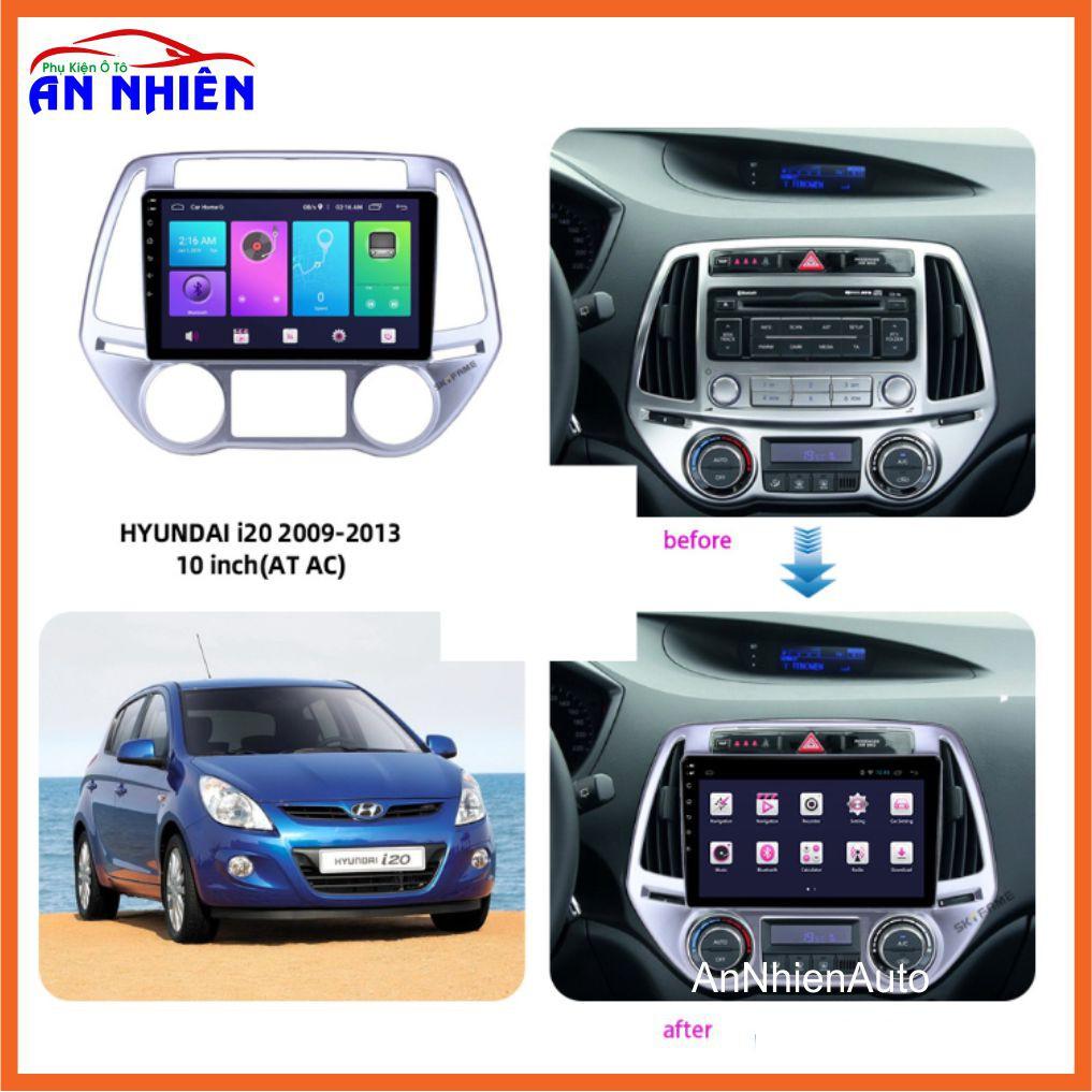 Màn Hình Android 9 inch Cho HYUNDAI I20 2012-2014 - Đầu DVD Chạy Android Kèm Mặt Dưỡng Giắc Zin Huyndai I20