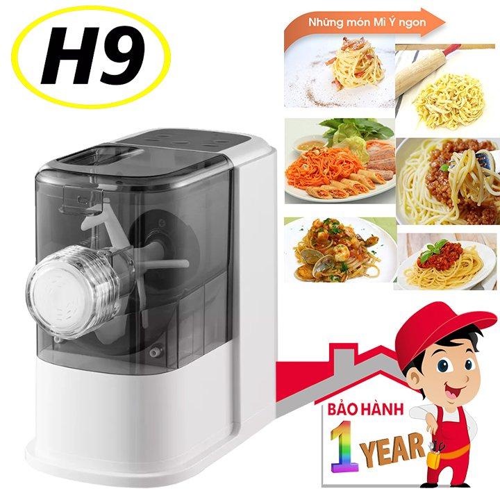 [BH 12 tháng] Máy làm mì tươi tự động H9 180W, gồm 8 loại khuôn