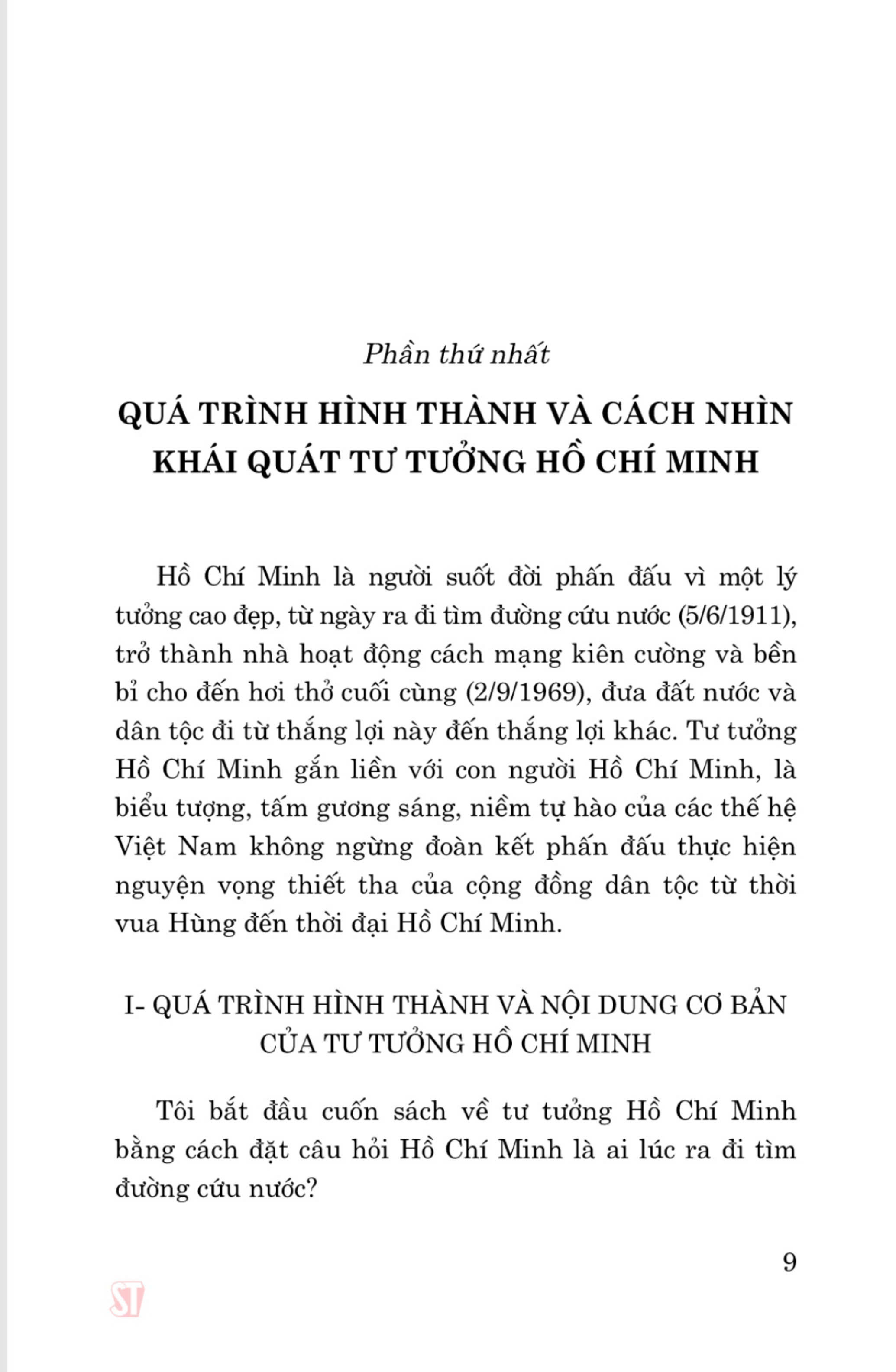 Những nhận thức cơ bản về Tư tưởng Hồ Chí Minh