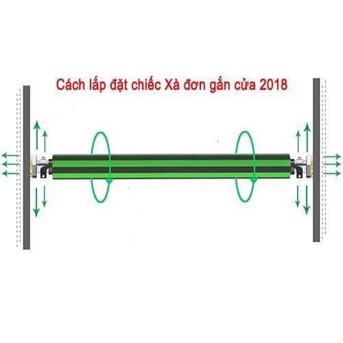 Xà gắn tường 2018(chọn kích thước)-Tặng 2 đầu mút cao su dự phòng