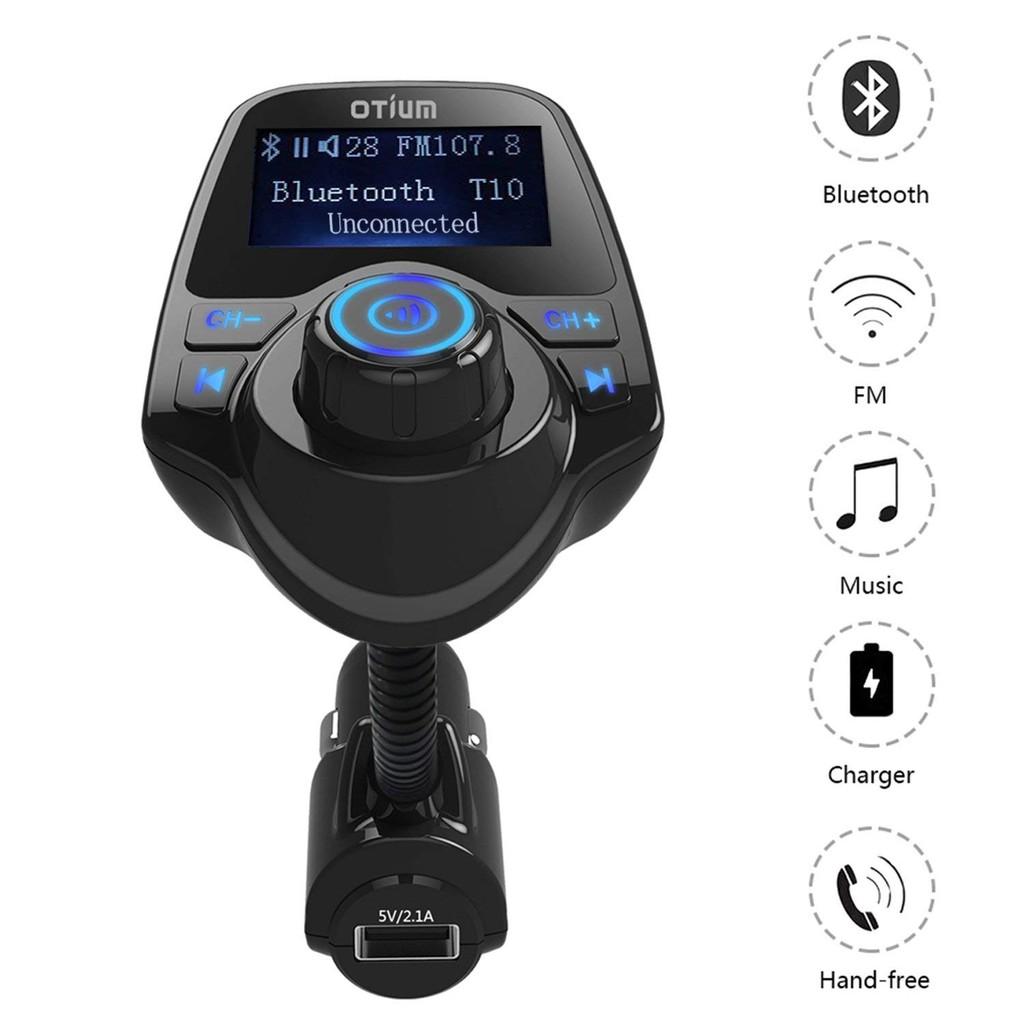 Máy Nghe Nhạc MP3, FM Không Dây Bluetooth Trên Ô TÔ Bằng Tẩu Sạc T10 - T10 Car Wireless MP3