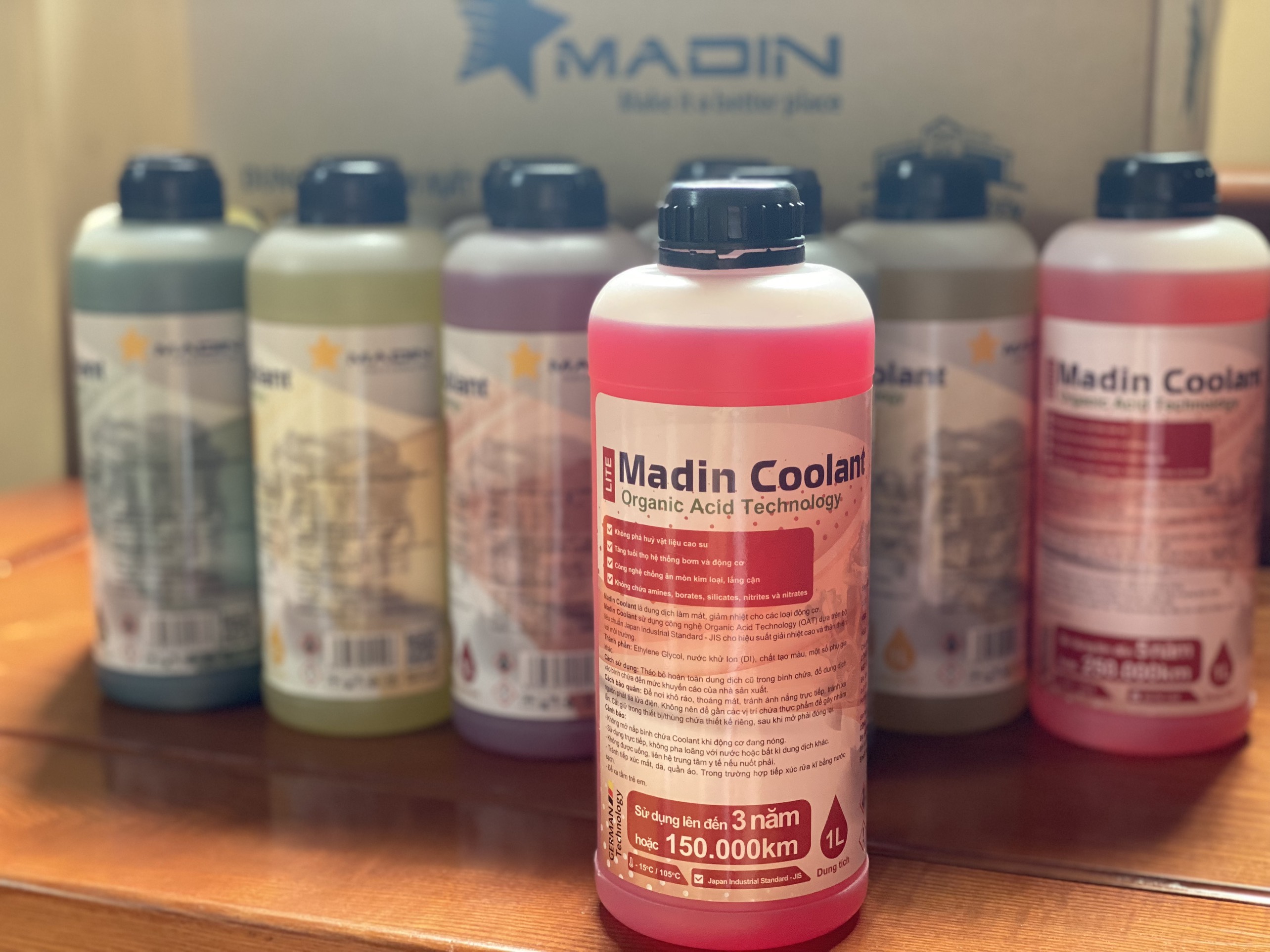 Dung dịch làm mát động cơ ô tô Madin Coolant Basic 1lít