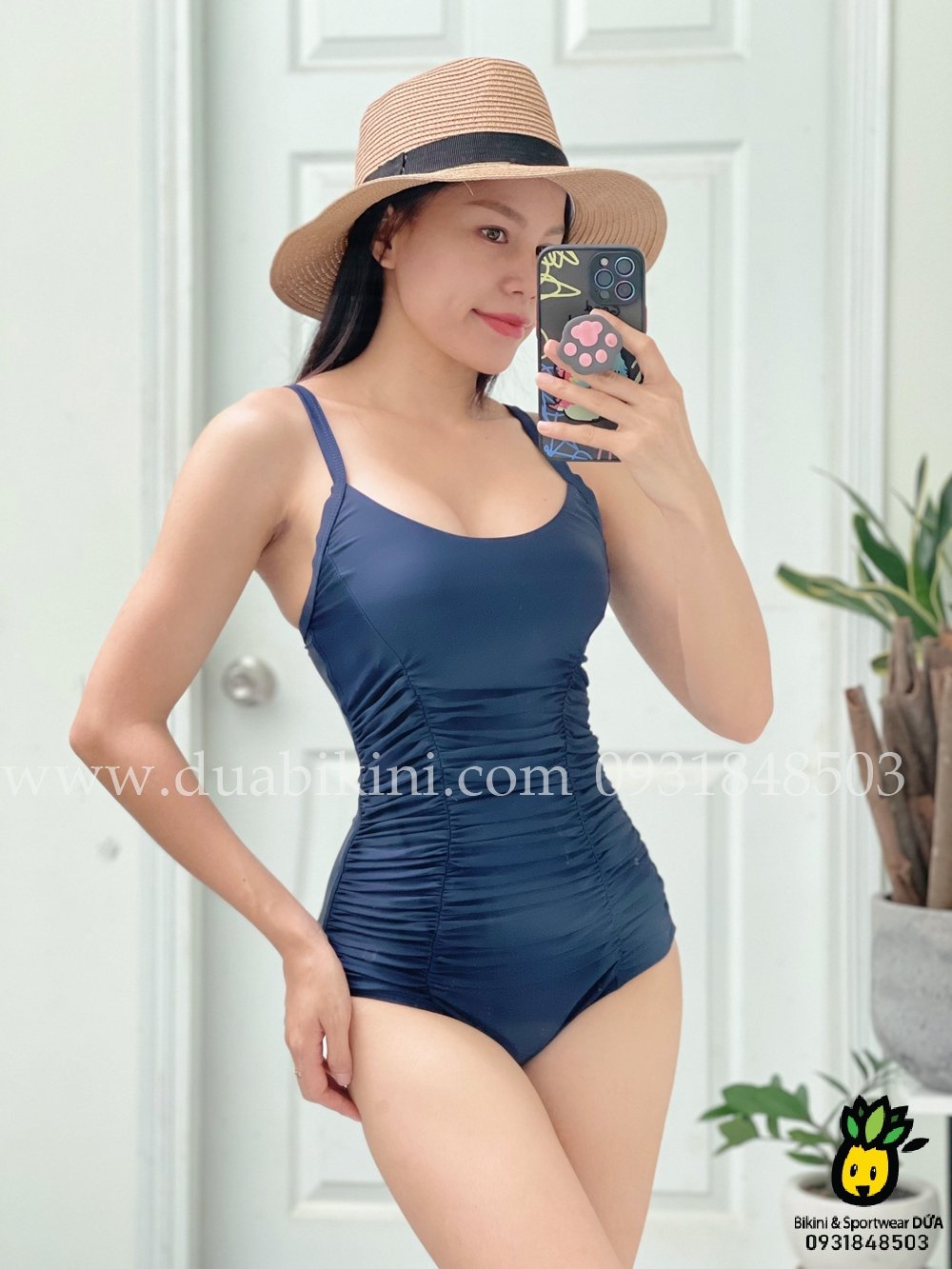 Đồ bơi nữ liền thân hai dây nhún bụng | DỨA BIKINI &amp; SPORTWEAR