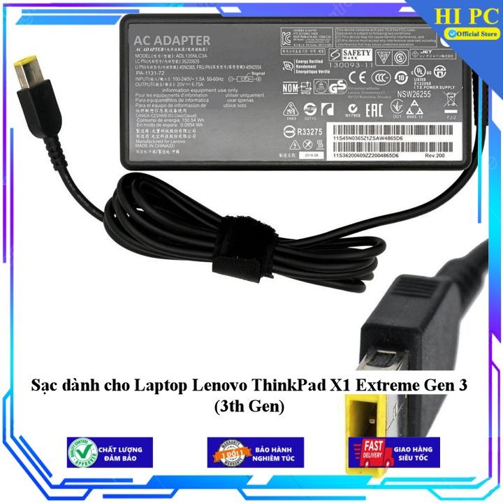 Sạc dành cho Laptop Lenovo ThinkPad X1 Extreme Gen 3 - Kèm Dây nguồn - Hàng Nhập Khẩu