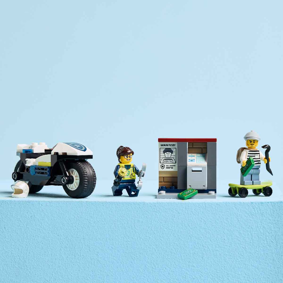 LEGO CITY 60455 Đồ Chơi Lắp Ráp Cuộc Đua Truy Bắt Cướp (65 chi tiết)