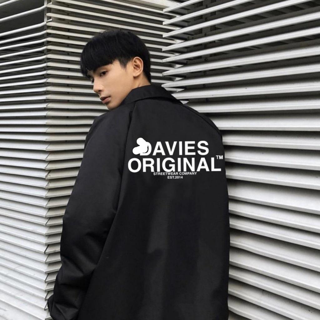 (Local Brand) Áo Khoác Dù Trượt Nước Cao Cấp - Áo Bomber Jacket Davie siêu đẹp Unisex