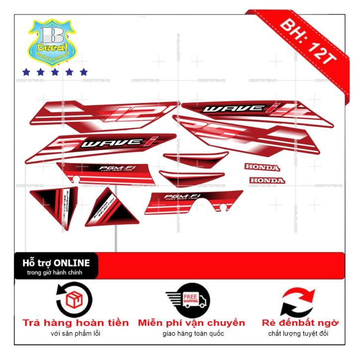 Tem rời wave i 125 đỏ