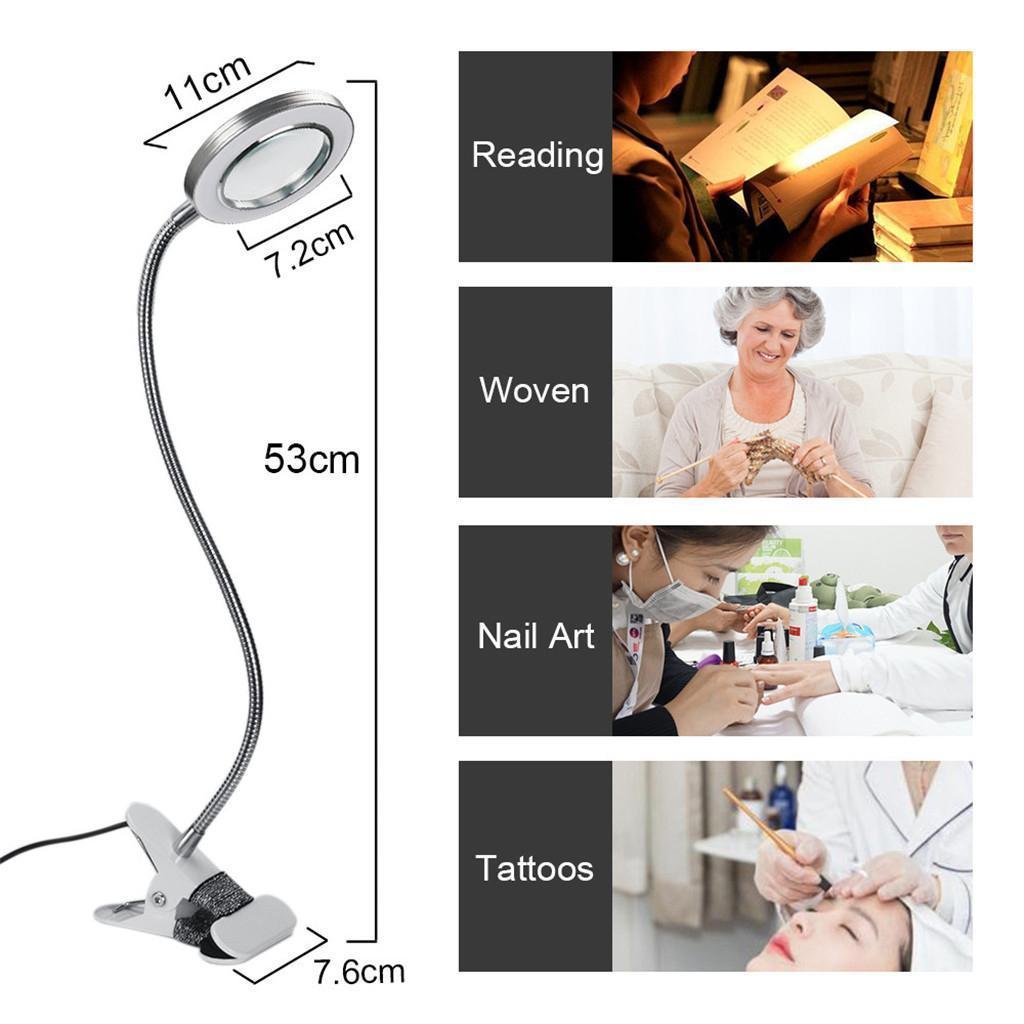 Portable LED Book Light,Portable Clip Lamp,USB Rechargeable 2 Way Brightness