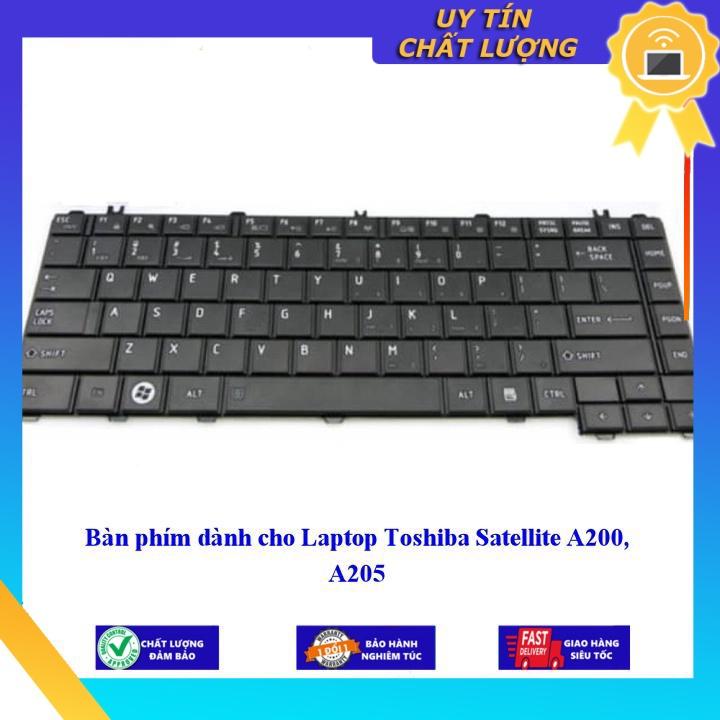 Hình ảnh Bàn phím dùng cho Laptop Toshiba Satellite A200 A205 - Hàng Nhập Khẩu New Seal