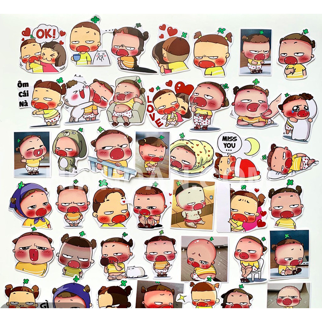 Set 60 Sticker QUỲNH AKA