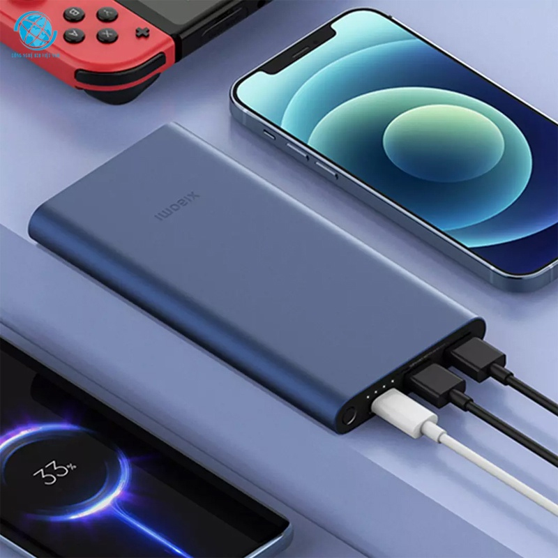 Pin sạc dự phòng Xiaomi 10.000 mAh, hỗ trợ sạc nhanh 22.5W - Cổng ra USB và Type C - Hàng chính hãng Xiaomi