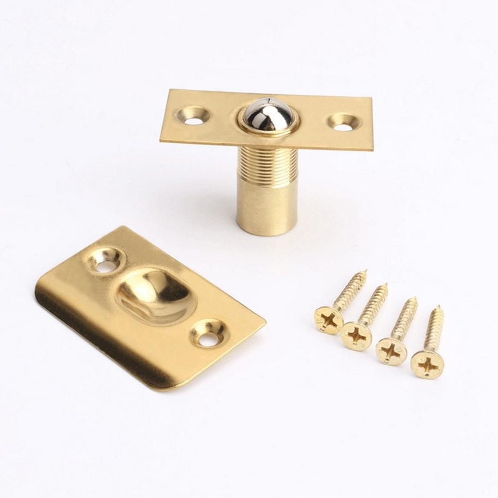 Stainless Steel Roller Ball Catch Lock Door Cupboard Spring Latch Brass