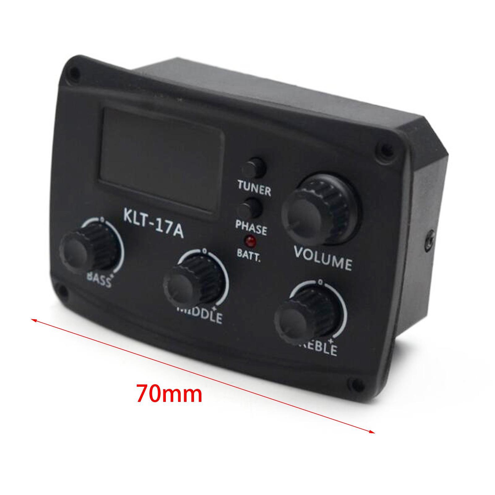 Guitar EQ Equalizer Pickup, Musical Instrument,Equalizer Tuner Piezo Pickup Luthier DIY Parts Guitar Pickup, EQ Equalizer