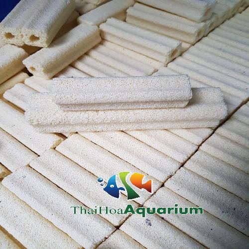 Thanh sứ lọc hoa mai vàng, muối tiêu cho bể cá, hồ koi
