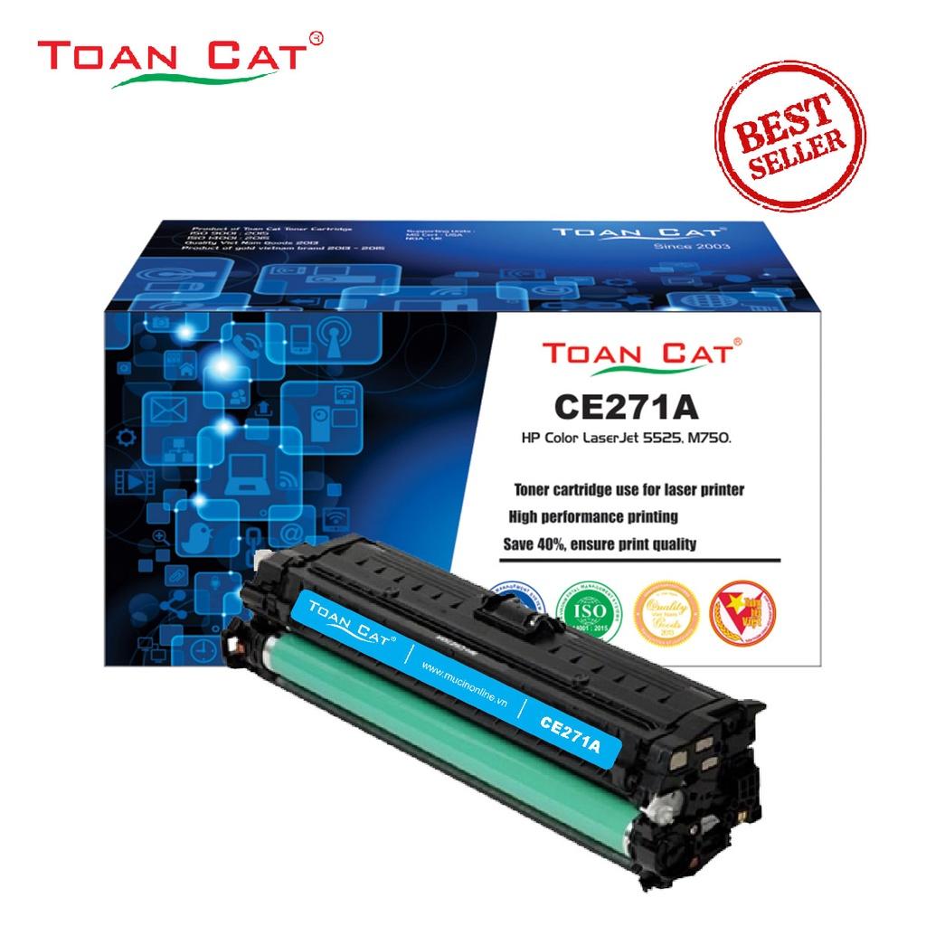 Hộp mực in Toàn Cát CE270A - CE271A - CE272A - CE273A dùng cho máy in HP Color LaserJet 5525, M750 - HÀNG CHÍNH HÃNG