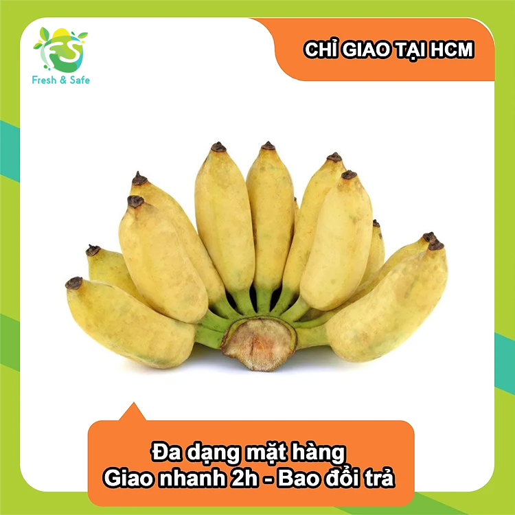 [CHỈ GIAO HCM] Chuối sứ - Nải 1.2kg
