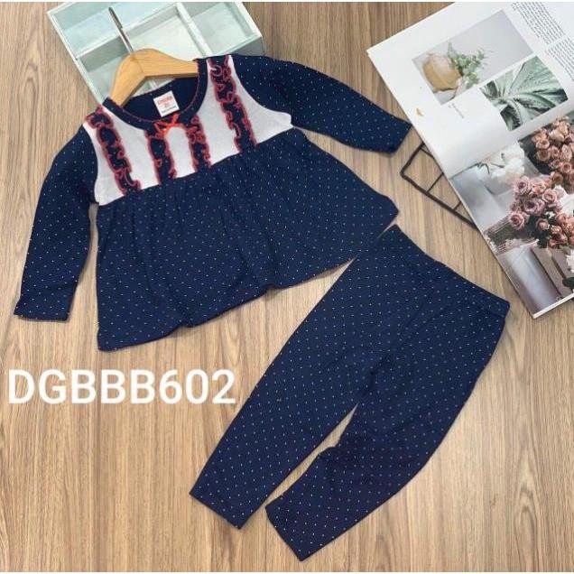 Bộ dài bé gái thun borip hàng mới về nóng hổi -
