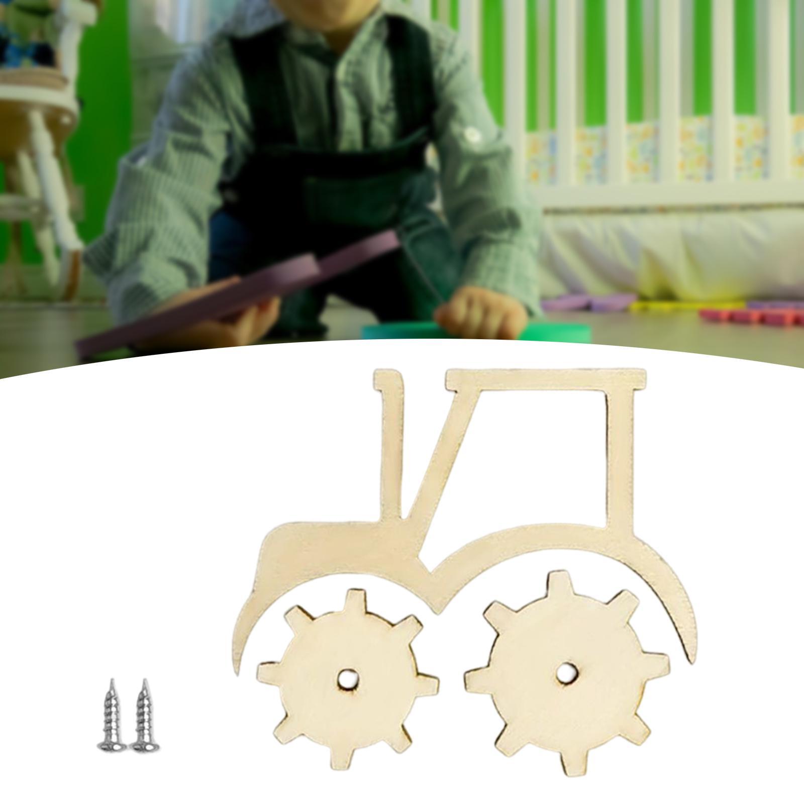 Kids Busy Board Car Shaped Early Educational Wooden for Game Indoor Training