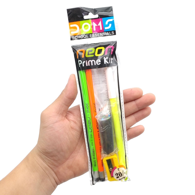 Bộ Dụng Cụ Học Sinh DOMS Neon Prime Kit 7141