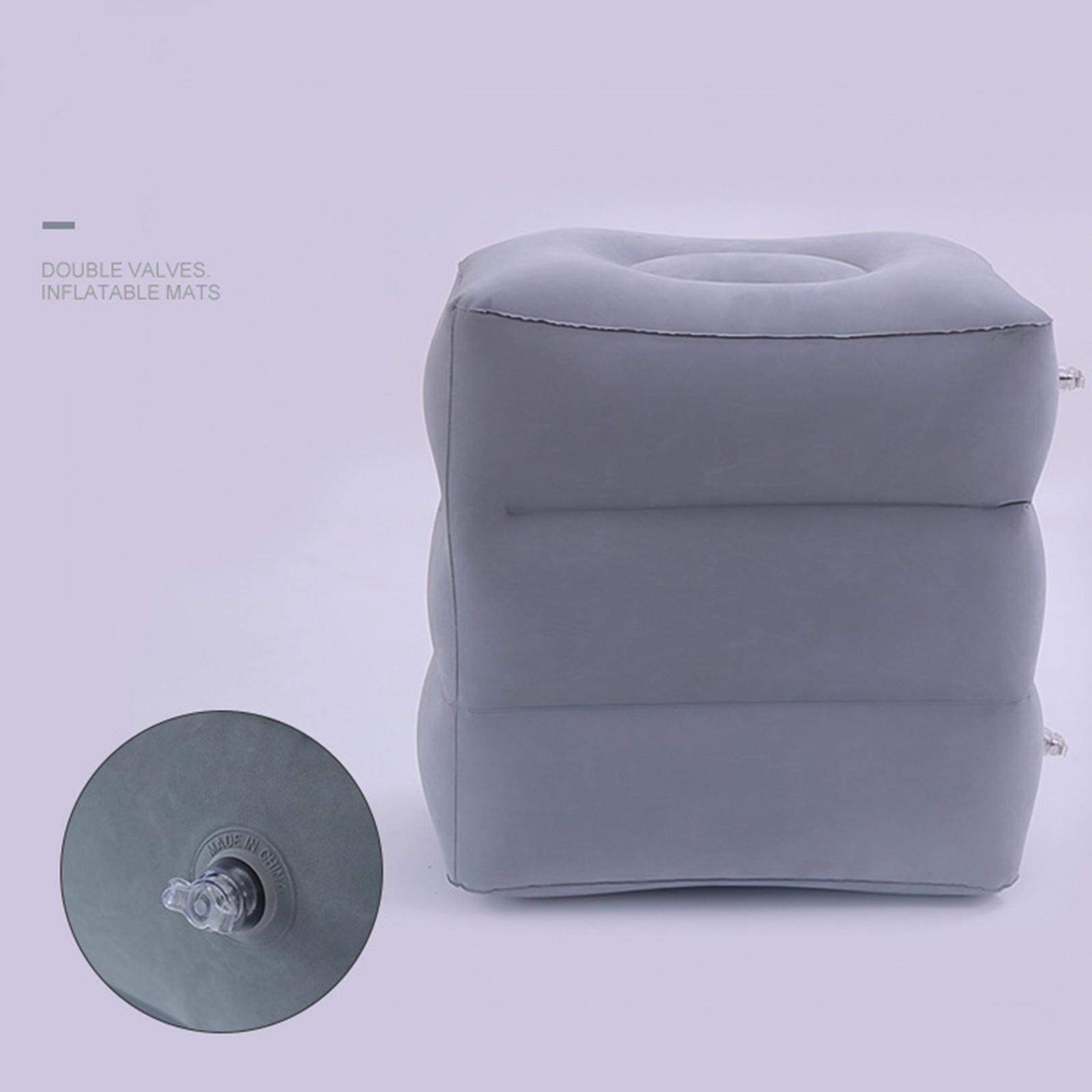 Inflatable Leg Foot Rest Foot Rest Pillow for Travel Accessory Flights Gray