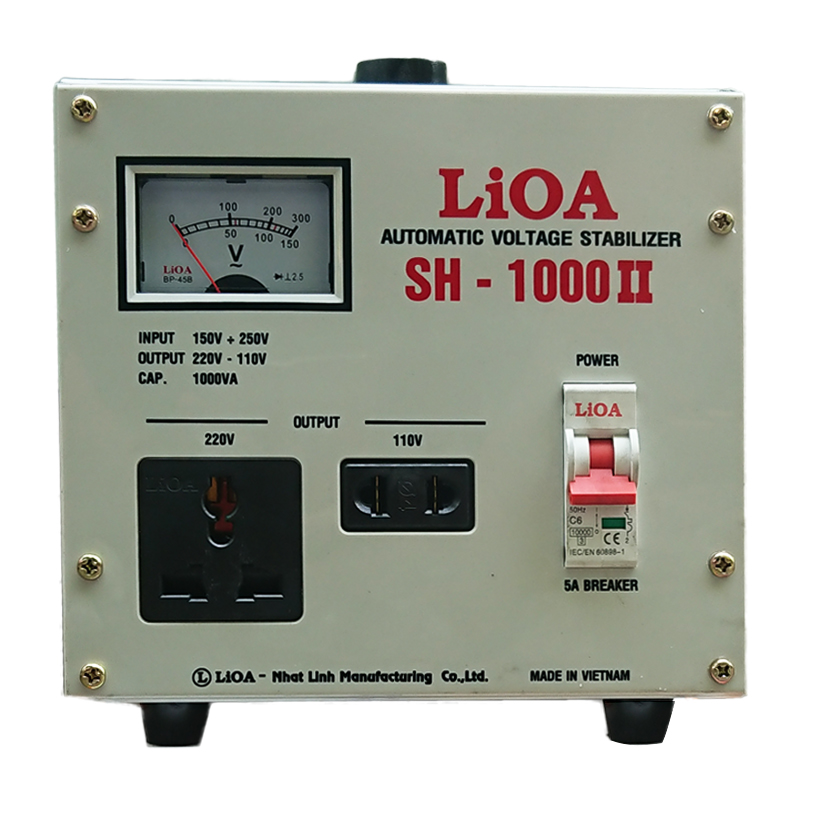 Ổn áp 1 pha LiOA SH-1000 II - Hàng Chính Hãng