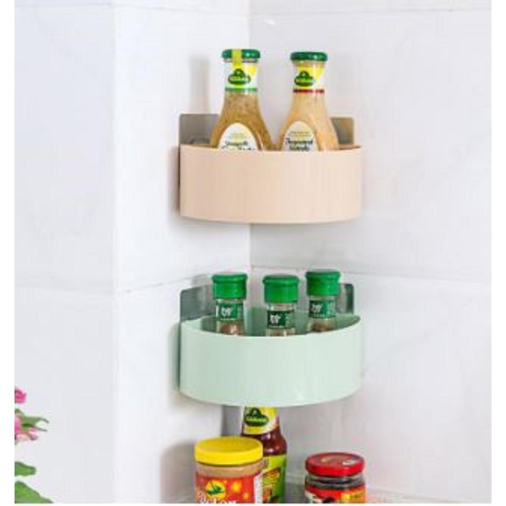 Kệ góc nhà bếp nhà tắm tiện dụng loại dán