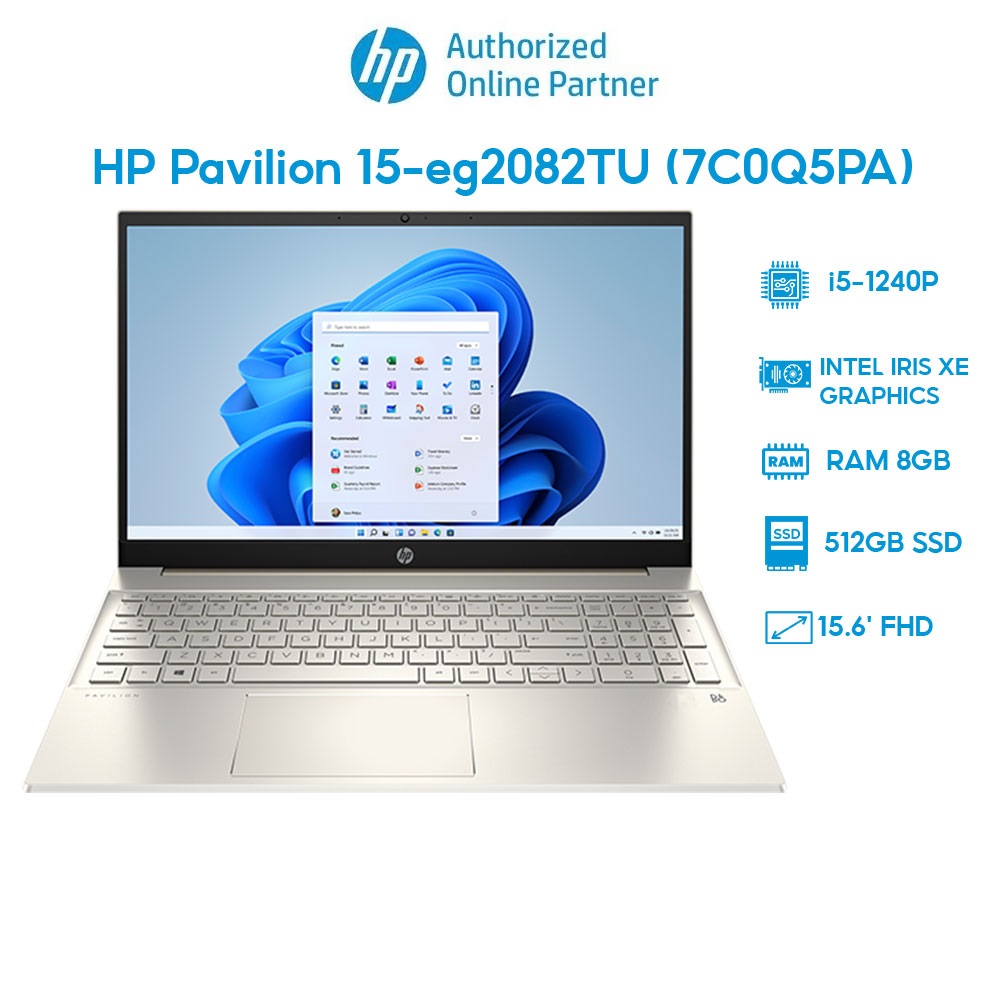 Laptop HP Pavilion 15-eg2082TU 7C0Q5PA (i5-1240P | 8GB | 512GB | Intel Iris Xe Graphics | 15.6' FHD | Win 11) Hàng chính hãng