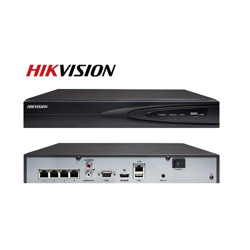 Đầu ghi hình camera IP 4 kênh xuất hình Ultra HD 4K HIKVISION DS-7604NI-K1/4P - Hỗ trợ 4 cổng PoE RJ-45 10/100 Mbps