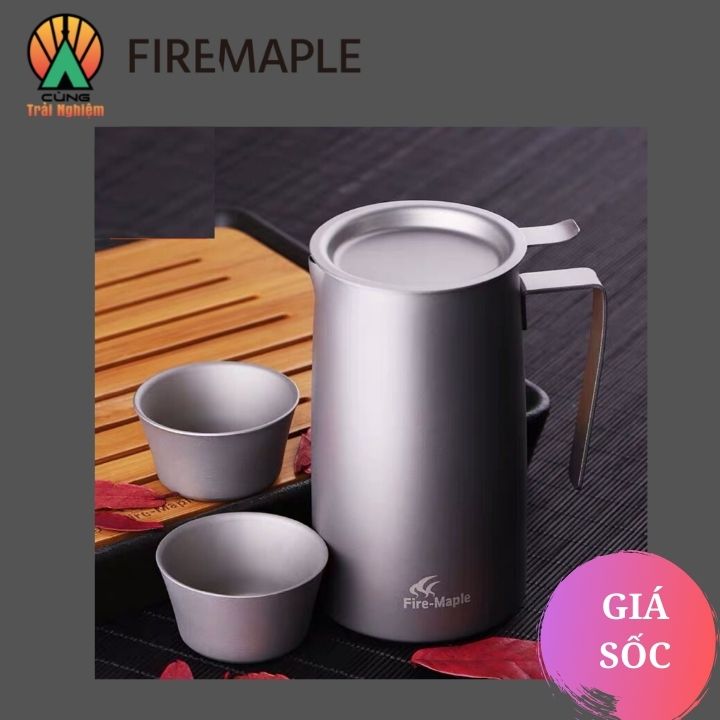 Bình pha trà Firemaple 340ml Titanium tiện dụng cho du lịch cắm trại FMP-T320