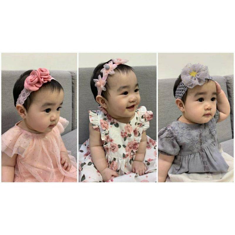 Set 3 băng đô, Turban dễ thương phong cách Hàn Quốc cho bé