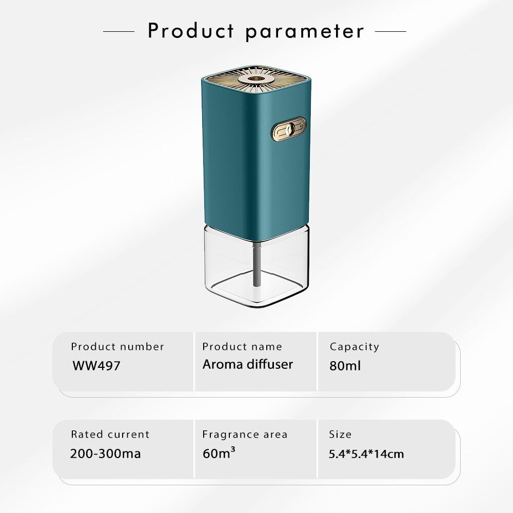 Máy khuếch tán hương thơm, khử mùi tự động nội thất ô tô, văn phòng, nhà ở 80ML Electric Aroma Diffuser Timer