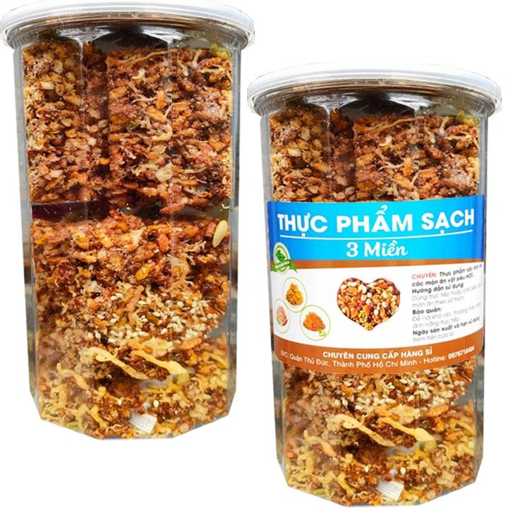 Combo 2 Hũ - Thanh Cơm Gạo Lứt Chà Bông Thượng Hạng Mỗi Hũ 250G TPS