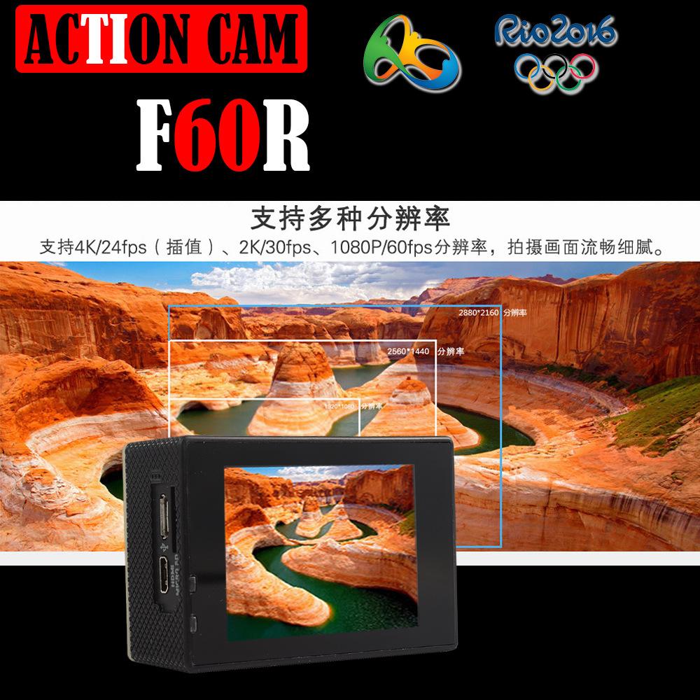 Đảm Bảo Chất Lượng Thể Thao Ngoài Trời Camera Chống Thấm Nước Bơi Mũ Bảo Hiểm Du Lịch Selfie DV Di Động Màn Hình Trên Không Camera HD