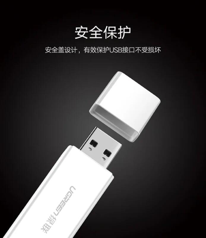 Ugreen UG40753CM104TK Màu Trắng Đầu đọc thẻ nhớ USB 3.0 sang SD TF cao cấp - HÀNG CHÍNH HÃNG