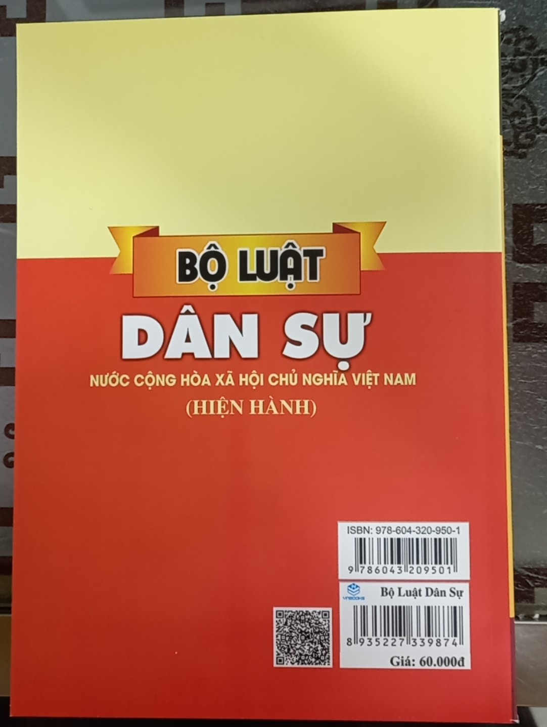 Sách - Bộ Luật Dân Sự Nước CHXHCN Việt Nam - ndbooks