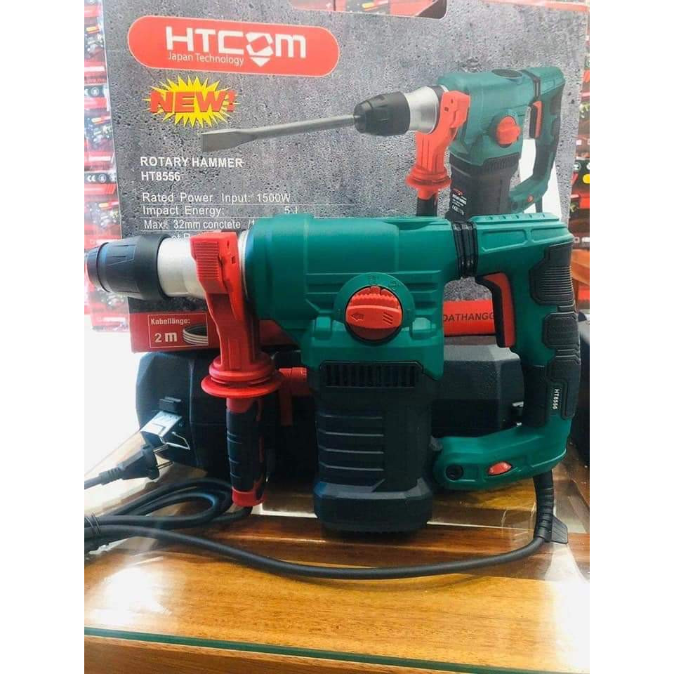 MÁY KHOAN ĐỤC CHỈNH TỐC ĐỘ 3 CHỨC NĂNG HTCOM HT8556 (1500W)- HÀNG CHÍNH HÃNG ( SIÊU KHỎE)