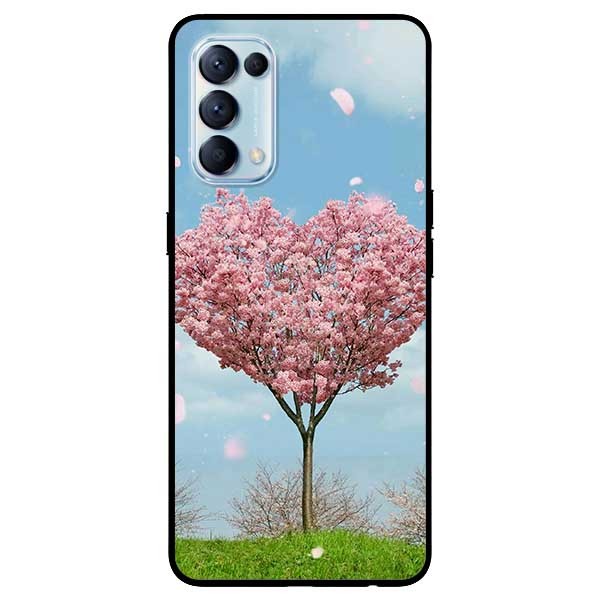 Ốp lưng dành cho Oppo Reno 5 mẫu Cây Đào Tim