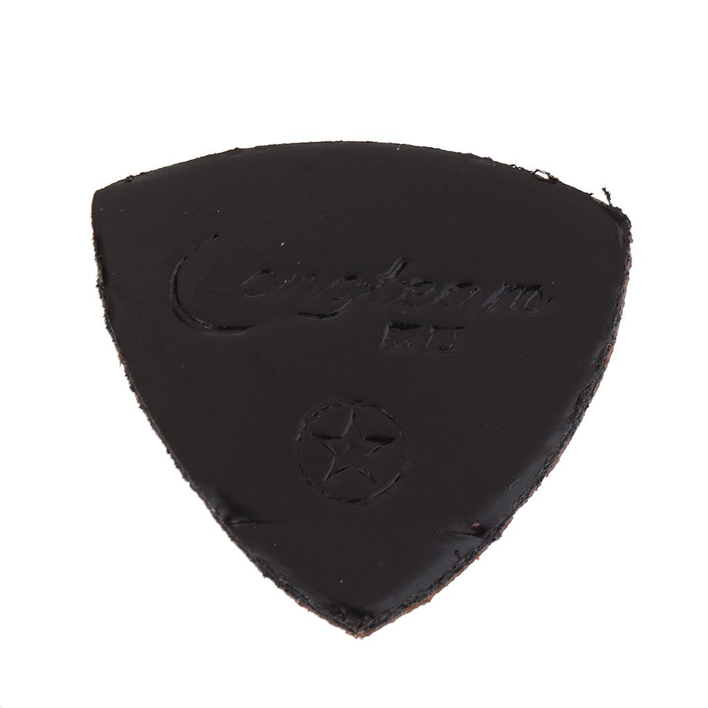 3pcs Ukulele Guitar Pick Plectrum Artificial Lenther for Mini Guitar