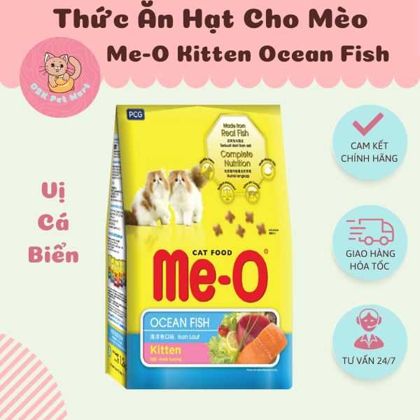 Thức Ăn Hạt Cho Mèo Con Vị Cá Biển - Me-O Kitten Oceanfish