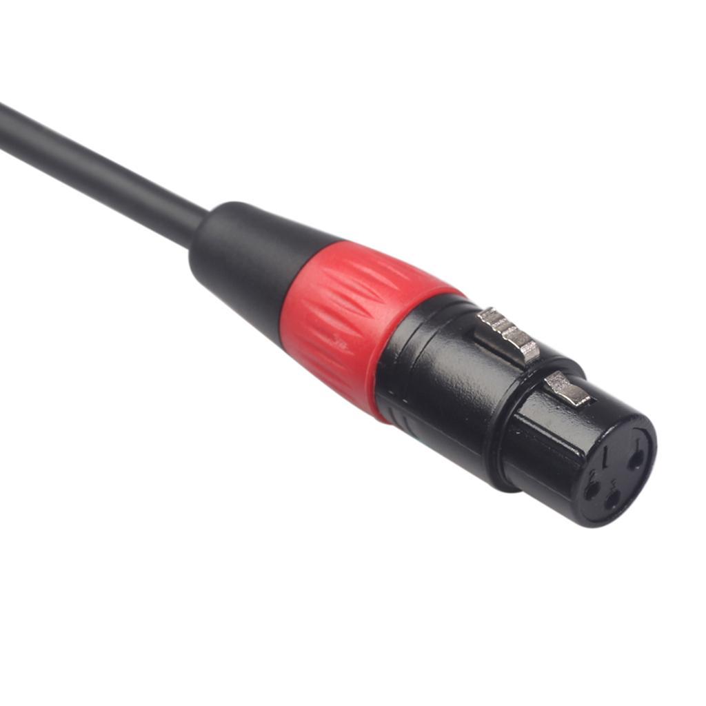 3 Pin Female to 5 Pin Male Cable XLR Camera Stereo Audio Transfer